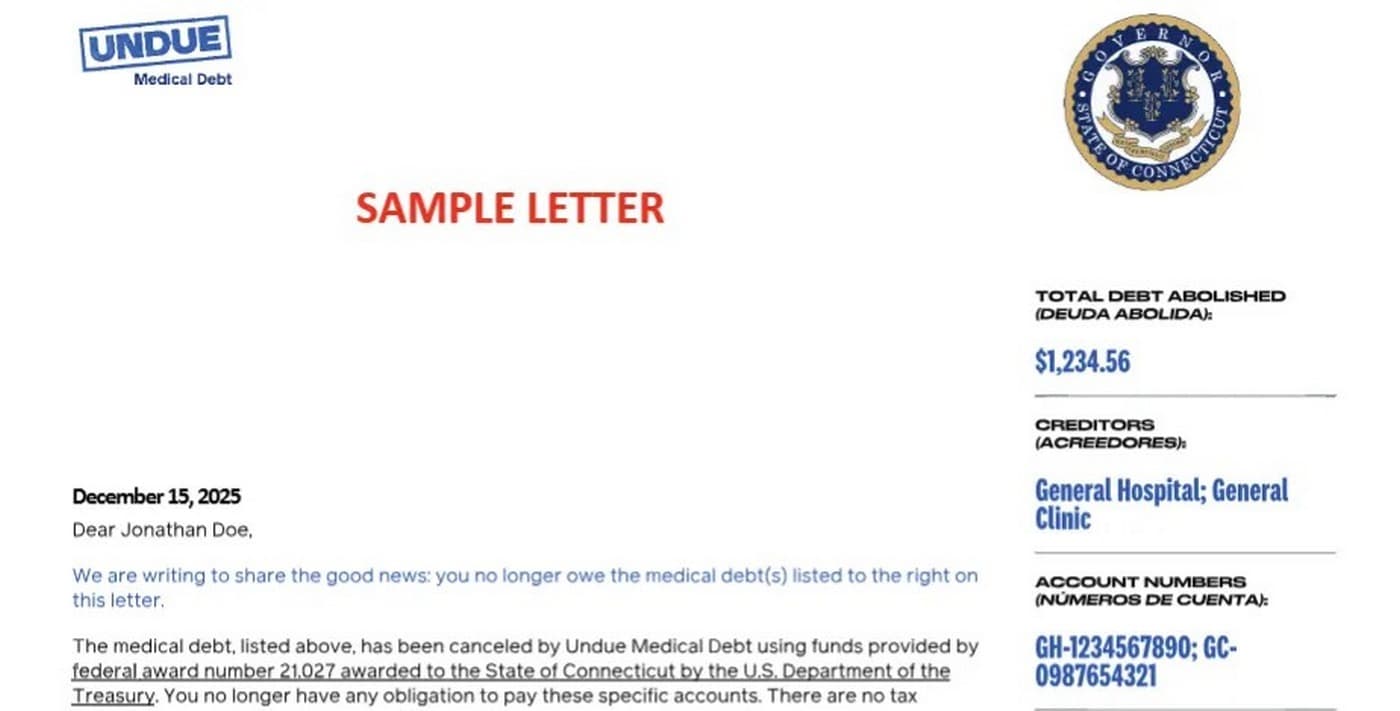 Connecticut Residents Get Fresh Start as Medical Debt Erased